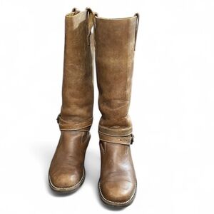 Roots Brown Leather Tall Boots Size 9.L